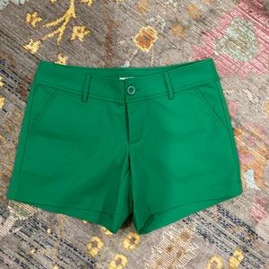 Green professional shorts
